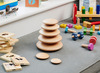 Loose parts - tickit Natural Wooden Buttons - set van 7