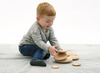 Loose parts - tickit Natural Wooden Buttons - set van 7