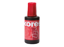 Inkt - Kores - 27 ml - voor inktkussens - rood - per stuk