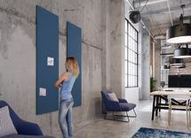 Bord - Prikbord - Float - 200 cm x 60 cm - blauwgrijs - per stuk