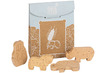 Keukenhoek - voedingswaren - hout - zookoekjes - set van 8