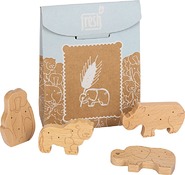 KEUKENHOEK - VOEDINGSWAREN - HOUT - ZOOKOEKJES - SET VAN 8