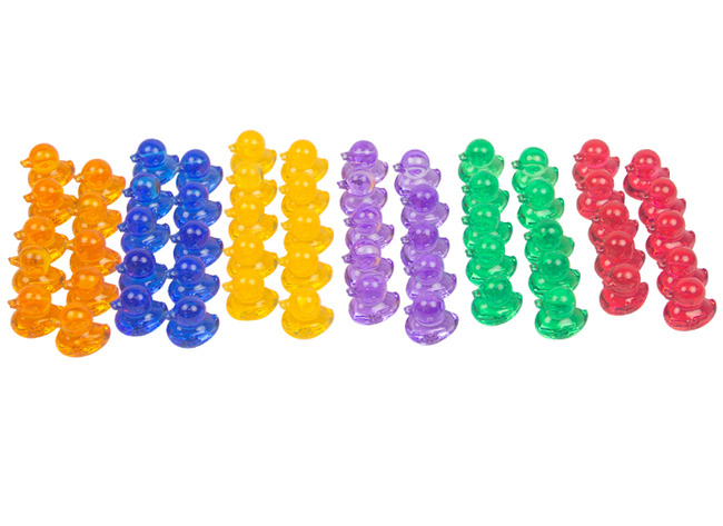Ontdektafel - Lichttafel - Accessoires - Transparante Eendjes - Set Van 60