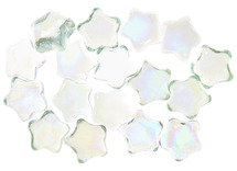 Decoraties - ster -  glas - stenen - set van 30