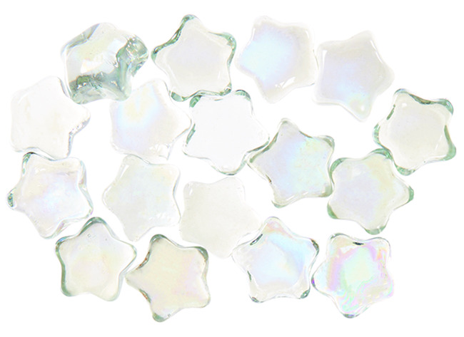 Decoraties - Ster -  Glas - Stenen - Set Van 30