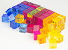 Ontdektafel - lichttafel - accessoires - transparante kubussen - set van 64