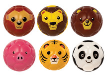 Cadeautje - squeezy ballen - stuiterbal - dieren - set van 6 assorti