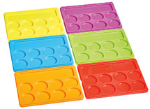 Taal - hand2mind Little Hands at Work Sound Segmenting Trays - letter sorteerbordjes - set van 6