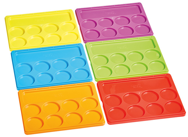 Taal - Hand2mind Little Hands At Work Sound Segmenting Trays - Letter Sorteerbordjes - Set Van 6