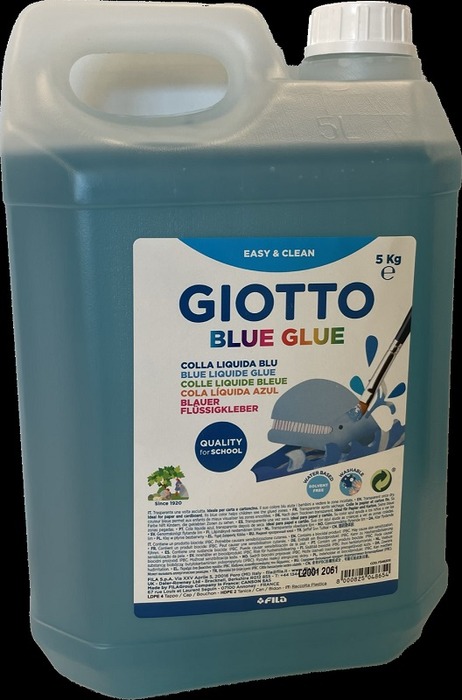 Lijm - Knutsellijm - Giotto Bib - Blauw - 5 Kg - Per Stuk