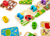 Telspel - puzzel -  1-10 tegelpuzzels - Set van 10