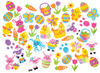 Foam - stickers - Pasen - set van 200 assorti