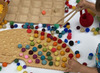 Tel- en sorteerspel - Montessori - regenboogsorteerplank - per stuk
