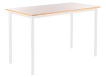Tafel - Universal - 120 cm x 50 cm x 52 cm - onderstel ral 5014 (grijsblauw) - blad beuk - per stuk