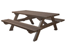 Picknicktafel -gerecycleerd kunststof - serengeti - 200 cm - per stuk
