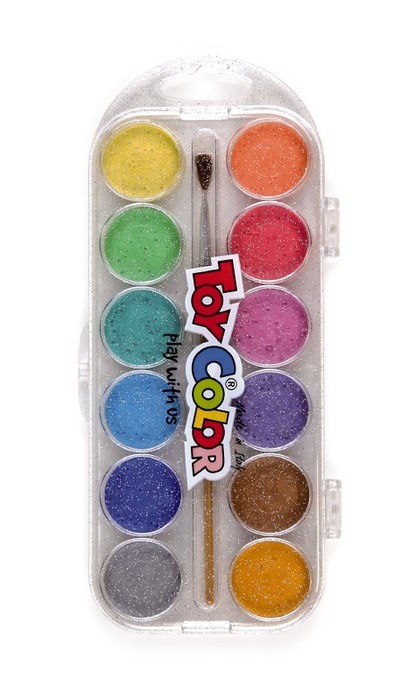 Verf-verfdoos-glitter