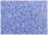 Strijkkralen - midi - aanvulset - blauw transparant - per stuk