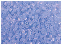 Strijkkralen - midi - aanvulset - blauw transparant - per stuk
