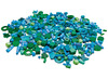 Kralen - Hout 3 Kleuren - blauw-groen - per stuk