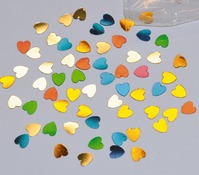 Deco - pailletten hartjes - 3x12g