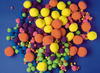 Pompons-neon-500st