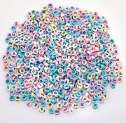 Kralen - alfabet - pastel 750st