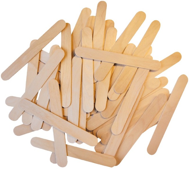 Hout-jumbo Knutselhoutjes 100st