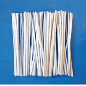 Chenille-wit-100st