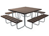 Picknicktafel -gerecycleerd kunststof - stelvio - per stuk