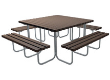 Picknicktafel -gerecycleerd kunststof - stelvio - per stuk