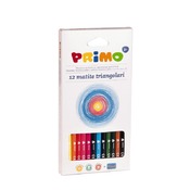 Potlood - Kleurpotlood - Driekantig - Primo - Dun - Ass/12Kl