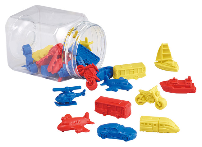 Sorteerfiguren - Edx Education - Voertuigen - Jumbo - Set Van 24 Assorti