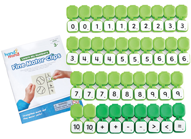 Spel - Rekenspel - Hand2mind Learn My Numbers Fine Motor Clips - Per Spel