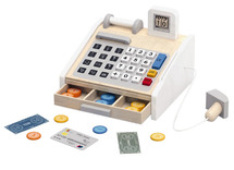Winkel - houten kassa met geld