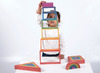 Speelblokken - tickit Rainbow Architect - hout - geometrisch - regenboogkleuren - loose parts - set van 28 assorti