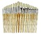 Penselen - Plat/rond - Hout - Set Van 24 Assorti