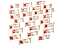 Wiskunde - hand2mind Mini 20-Bead Counting Frame - 2-row rekenrek - mini - set van 25