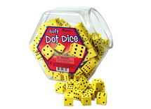 Spelaccessoires - dobbelstenen - Learning Resources Soft Foam Dot Dice - set van 200