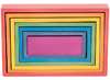 Speelblokken - tickit Rainbow Architect Rectangles - regenboog reeks - bouwrechthoeken - set van 7