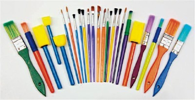 Penselen - Plastic - Set Van 25 Assorti