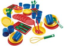 Kookset - eetset - Dantoy - servies - dinerset - set van 78 assorti