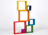Speelblokken - tickit Rainbow Architect Squares - regenboog reeks - bouwvierkanten - set van 7