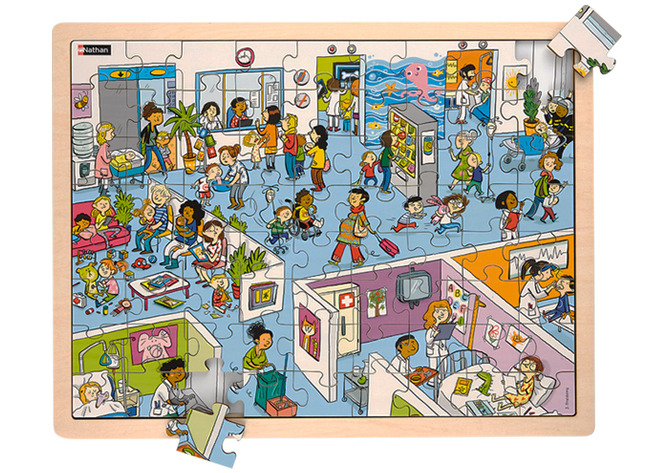 Themapuzzel - Ziekenhuis - 72 Stukjes - Hout - Per Stuk