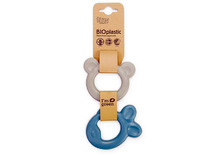 Rammelaars en bijtringen - Bijtringen - Dantoy - beer en vis - set blauw - set van 2