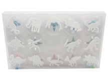 Stempels - Flexipress - dinos - set van 14 assorti