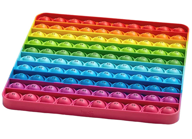 Rekenen - Honderdveld - Hand2mind Hundred Board Sensory Bubble Popper - Per Stuk