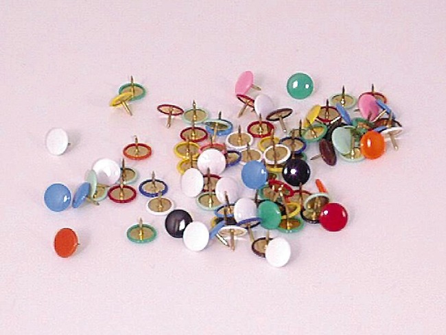 Duimspijkers - 9 Mm - Messing - Gekleurd - Set Van 100 Assorti