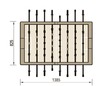 Outdoor tafelvoetbaltafel