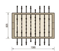 Outdoor tafelvoetbaltafel