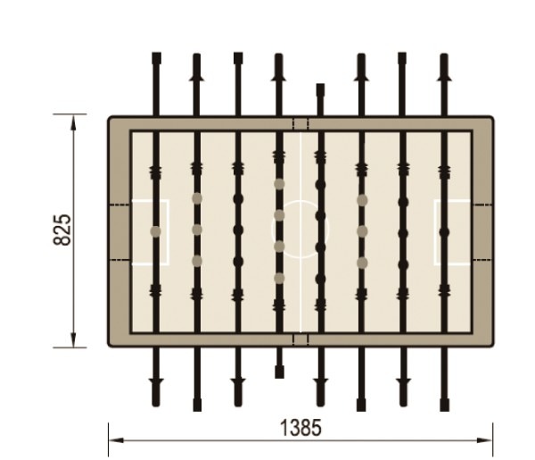 Outdoor Tafelvoetbaltafel